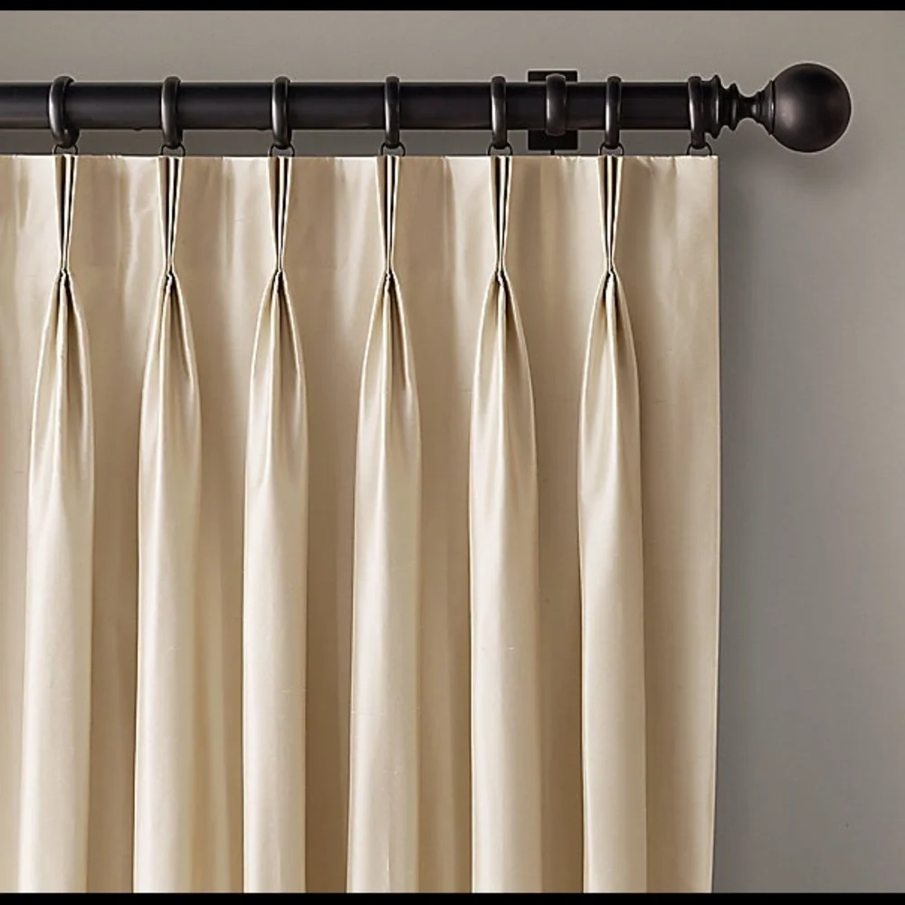 New Restoration hardware Thai silk curtains